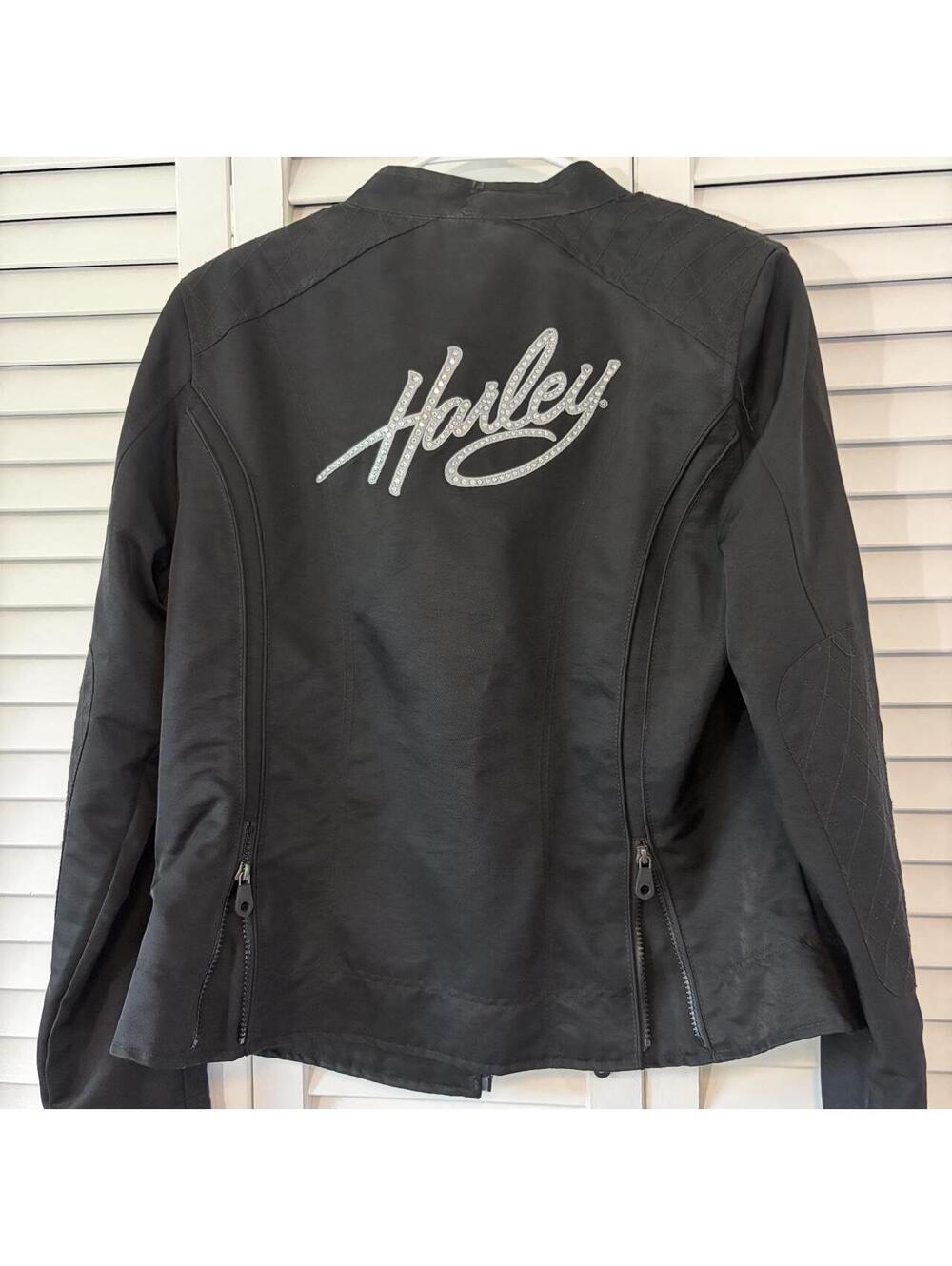 Harley Davidson Women's Black Sparkly Jacket L